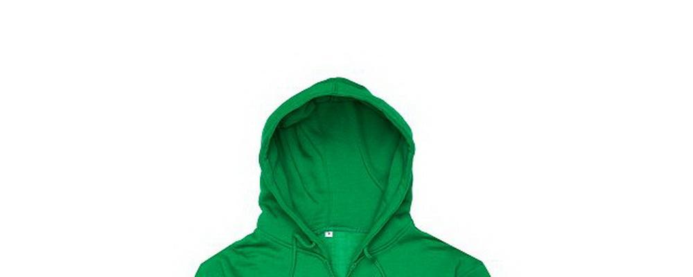 廠家生產的綠色連帽衫上衣做工好嗎